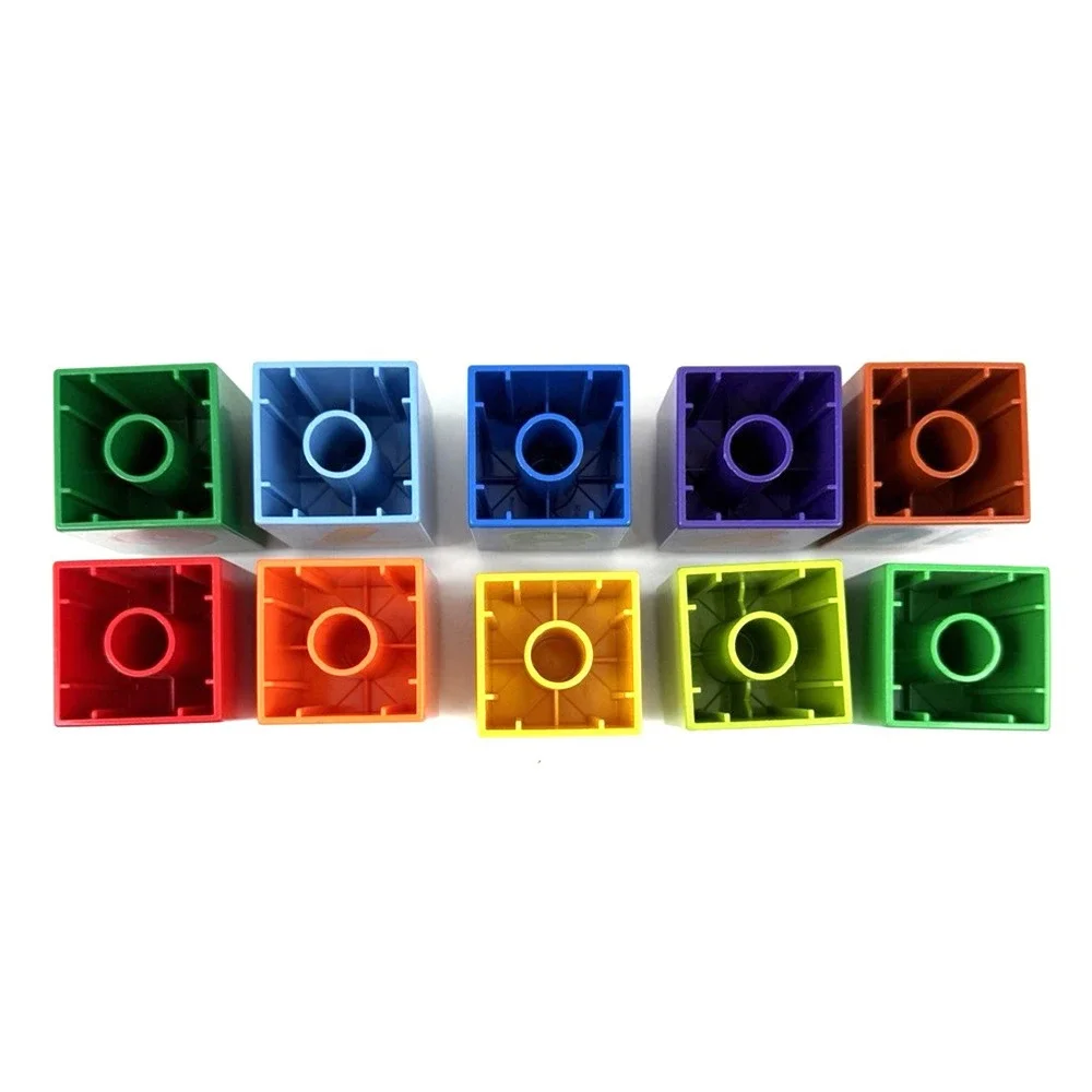 Lego Duplo Numbers 1-10 Pattern Counting 2x2x2 Bricks Blocks Lot of 10
